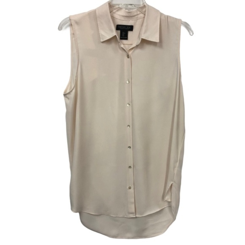 RACHEL ZOE ECRU BLOUSE L